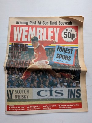 Evening Post 1991 FA Cup Final Souvenir Newspaper - Forest V Spurs May 18, 1991