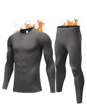 Thermal Underwear for Men, Mens Long Johns Thermal Underwear Set, Fleece Line...