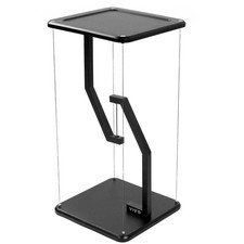 VIVO Supporto Altoparlante da Pavimento Universale Nero 24" Alta Tensegrità, Piattaforma Galleggiante
