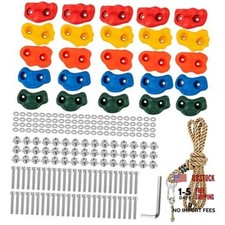25 Pack Rock Climbing Holds for Adults, Multi-Colored Rock Wall Holds Grips