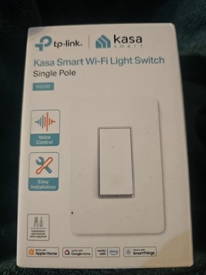 Kasa Apple HomeKit Smart  Switch Single Pole Neutral Wire Required