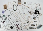 Large Mixed Jewelry Lot Vintage to Modern 50+ Pieces x2 Sterling Silver