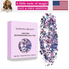 Unicorn Strobe Biodegradable Chunky Glitter Beauty for Face and Body Eco ...