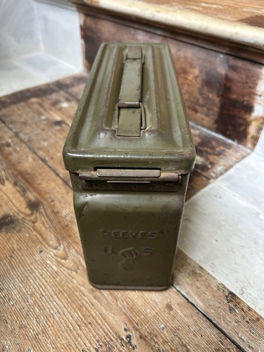 WW2 30 Cal Ammo Tin ~ Reeves - Picture 2 of 6