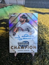 2025 Topps Chrome Johnny Damon World Series Champion Refractor Auto ##/100