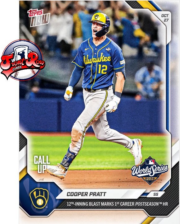 Cooper Pratt 2026 MLB TOPPS NOW 825 Presale