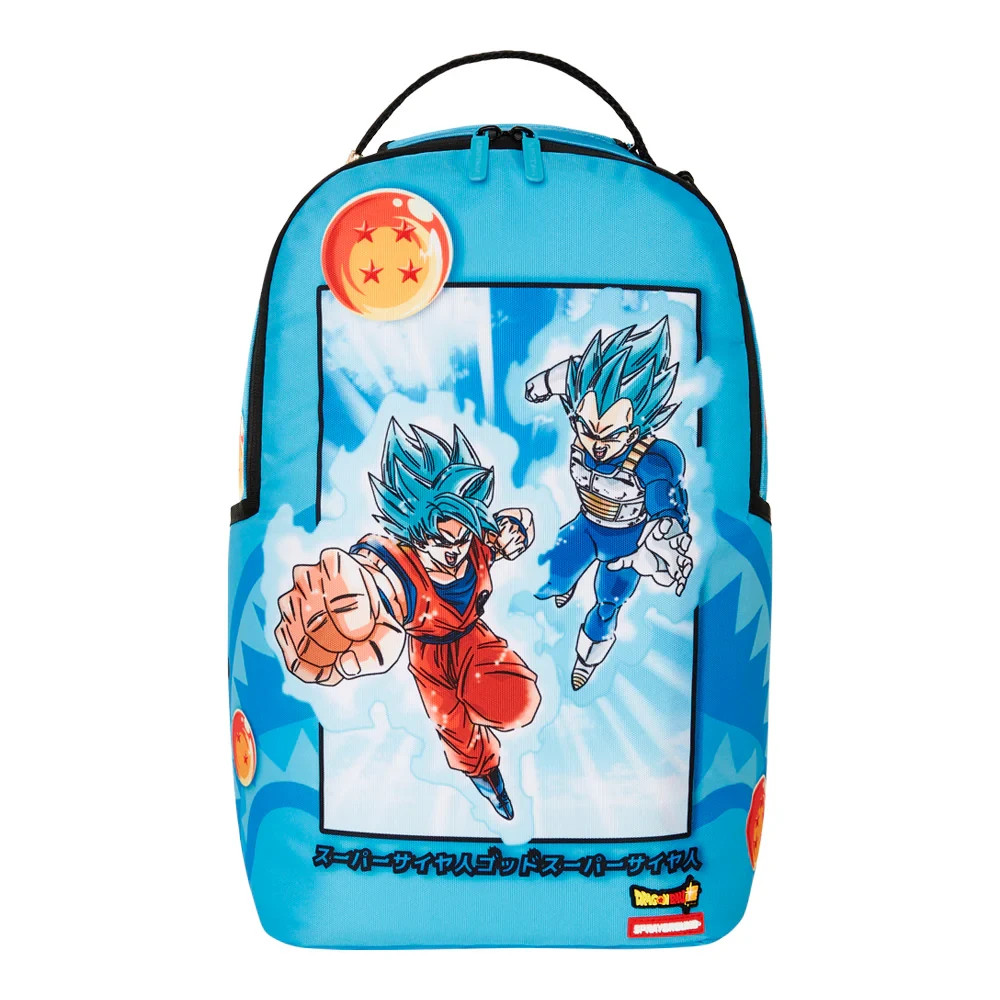 Sprayground Super Saiyan Blue Goku & Vegeta Backpack🔥New Bookbag