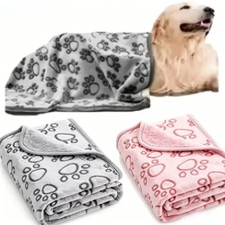 1 pc Soft Fluffy Cartoon Pet Blanket Warm Cozy Mat for Dogs Cats NEW