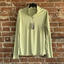 Baleaf Lime Green Long-Sleeve UPF 50 Rash Guard Swim Shirt W/ Zipper Size Large