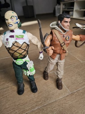 Lote de Figuras Action Man: Dr. X (Evil Mastermind) y Action Man con Halcón...