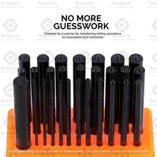 28 Piece Transfer Punch Set, 3/32" - 1/2", Heat Treated Alloy Steel Forging-USA