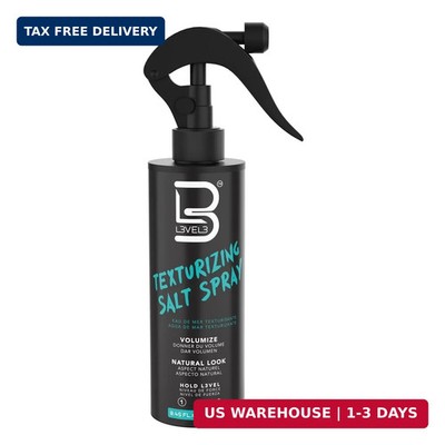 L3 Level 3 Sea Salt Texturizing Spray - Creates Beachy Waves and Texture - Light