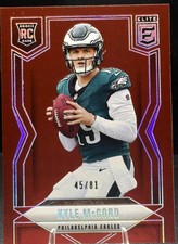Kyle McCord 2025 Panini Donruss Elite Aspirations #171 Red 45/81 Eagles Rookie!