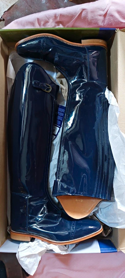 Harry's Horse Reitstiefel Polo Lackleder Gr. 42 - Bild 1 von 4