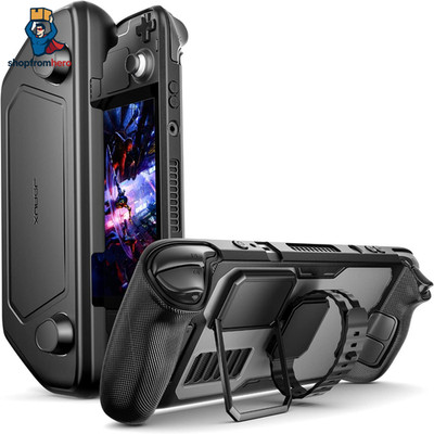 Steam Deck Schutzhuelle TPU Cover modular Case Abdeckung mit Haken Silikon klar