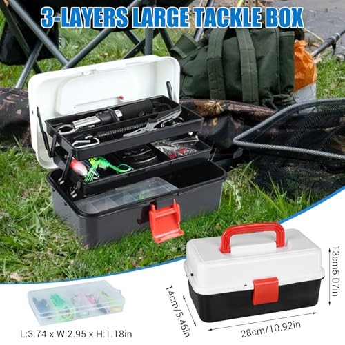 10 x 10 x 10 tackle box tote organizer clear 10/15/24/48 Grids Compartment Fishing Transparent Plastic S – All Things Home Plus Designed to accommodate legal and letter ZOENHOU 4-Layer Fishing Tackle Box