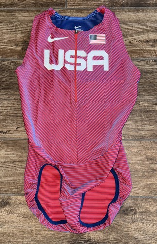 Nike Womens XXS Singlet/Unitard Red Team USA 2023 SPEED SUIT Olympic ...