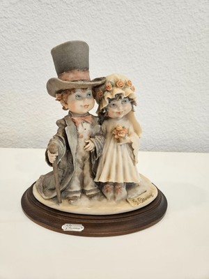 Capodimonte G Armani Bride And Groom Figurine Florence Italy Vintage