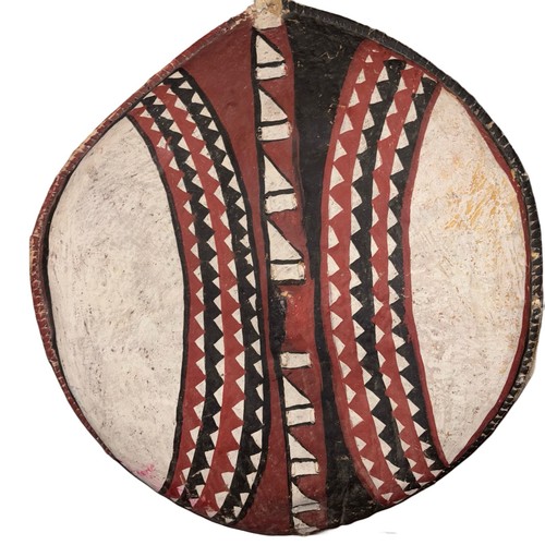 VINTAGE African Masai Shield HAND-MADE Authentic African ART