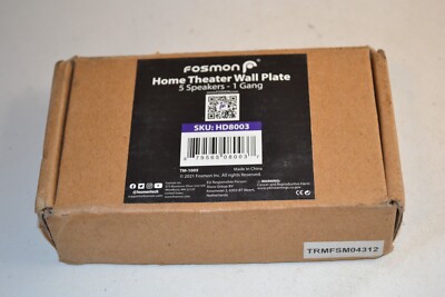Fosmon Home Theater Wall Plate 5 Speakers - 1 Gang HD8003