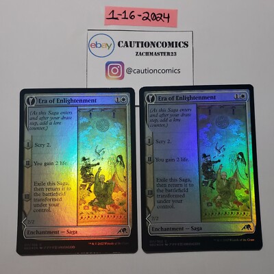 Era of Enlightenment (x2) FOIL Kamigawa Neon Dynasty MTG Magic Nm (Box9)