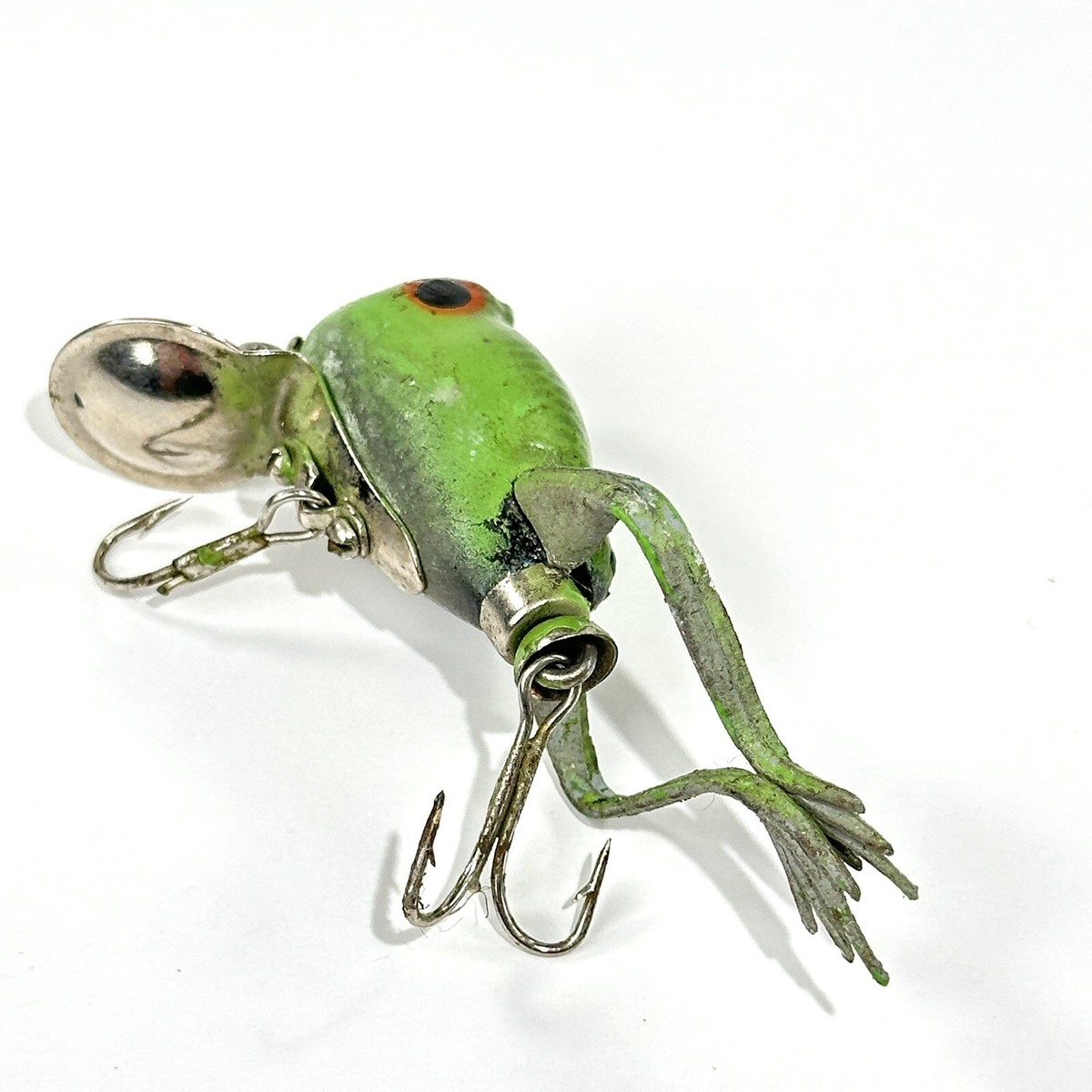Jensen Froglegs Wiggler Vintage Green Frog Lure Rubber Legs Jensen Froglegs Wiggler Vintage Green Frog Lure Rubber Legs