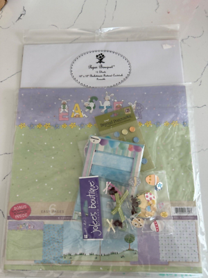 #ad #ad Easter Scrapbooking Kit Supplies Paper Stickers Brads Frameworks 85 PC $10.75