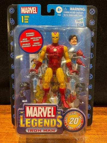 Figura de acción retro Iron Man 6" Marvel Legends 20 aniversario