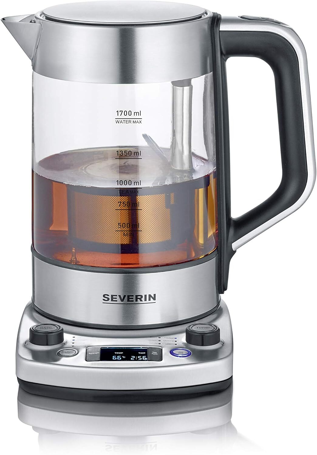 SEVERIN Bollitore e Tea Maker con funzione di sollevamento automatico,...