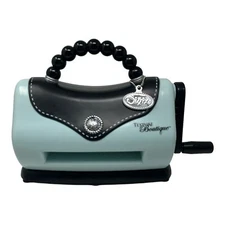 Sizzix Texture Boutique Embossing Machine - Baby Blue Purse Style MACHINE ONLY
