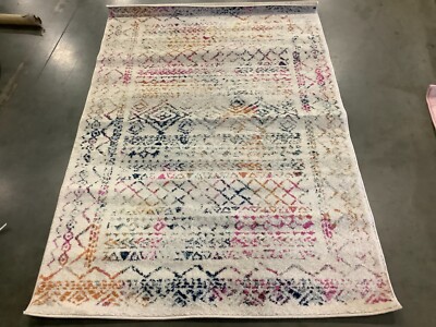 IVORY / FUCHSIA 4' X 6' Flaw in Rug, Reduced Price 1172667312 TUL268E-4