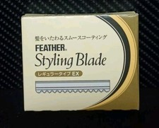 Feather Styling Razor Hair Shaper Replacement Blades 10 Count Regular Type EX