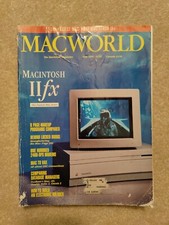 Macworld Magazine May 1990: Macintosh IIfx, modems, database page makeup softw
