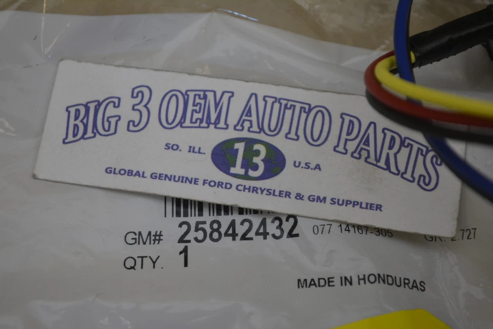 Arnés de cableado de faros delanteros Chevrolet Impala Monte Carlo nuevo OEM 25842432 Foto 3 de 3