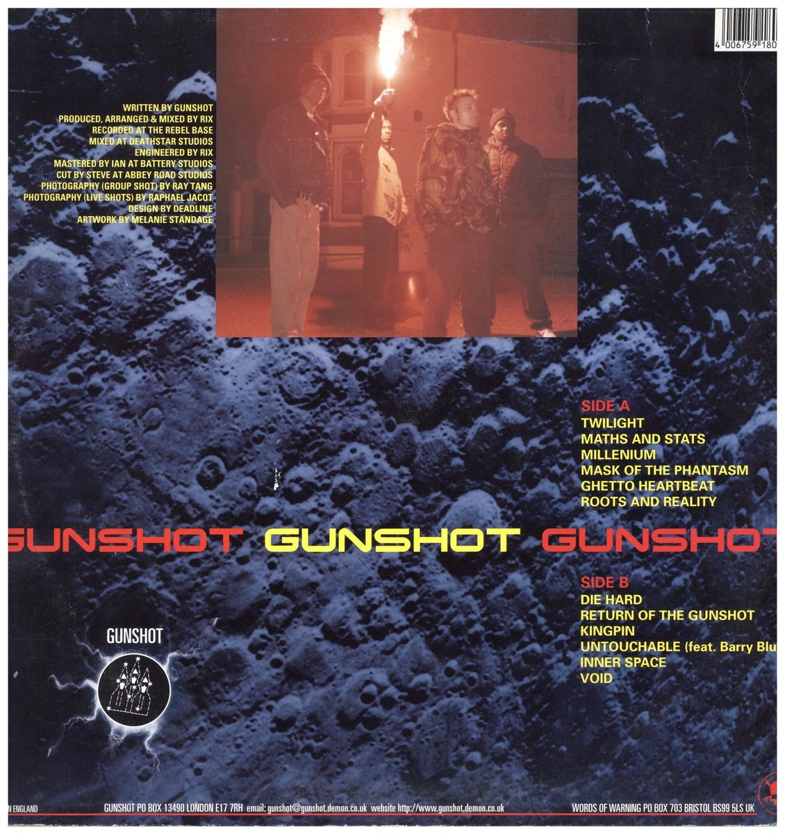 英LP Gunshot Twilights Last Gleaming WOWLP51 WORDS OF WARNING /00260 Gunshot – Twilight's Last Gleaming – Vinyl (LP), 1997