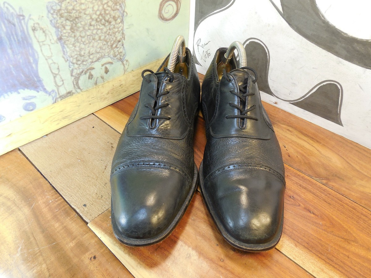 Mezlan Nicola Men’s Black Cap-Toe Lace-Up Oxfords Size 11 MEZLAN  main image 3