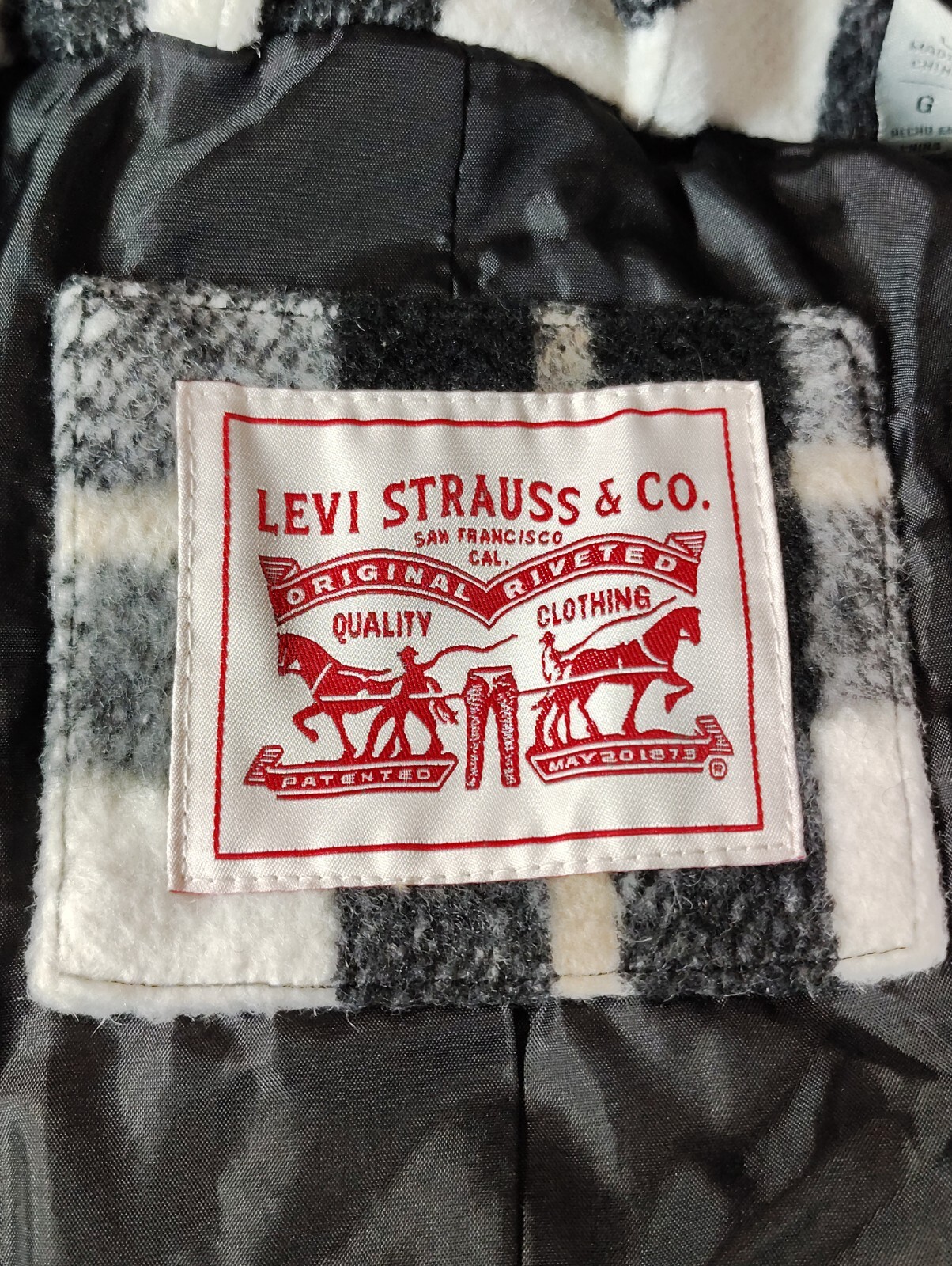 Levi's Wool Blend Double Breasted Blazer Jacket W… - image 12