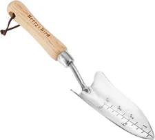 Transplant Trowel with Measurements, Garden Stainless Steel Potting Hand Trowel