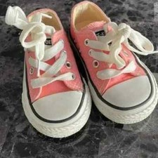 Toddler Kid Canvas Sneaker Size 6 Pink in White PatPat