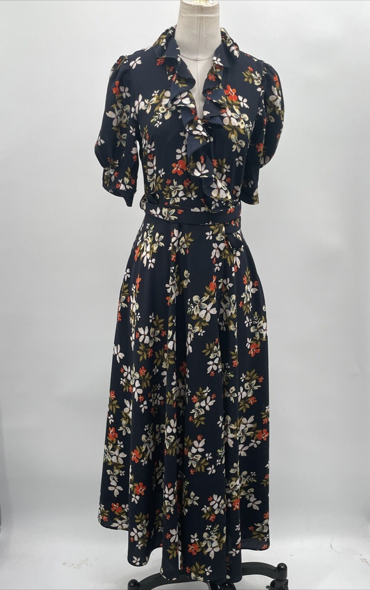 jill stuart one shoulder floral dress Jill Jill Stuart Multi Color Floral Print V-Neck Wrap Short Sleeve Dress  Size 2