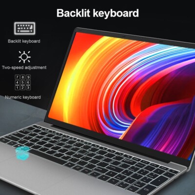 15.6'' Intel Celeron N5105 Gaming Laptop 16GB DDR4 256GB/ 1TB Office Notebook