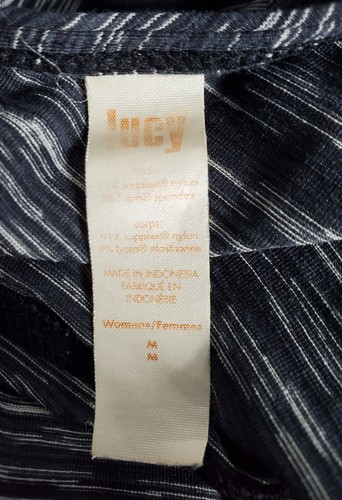 Lucy Activewear Women's Lucytech M Tank Top Blue Multi Nylon Spandex Active EUC - Picture 8 of 8
