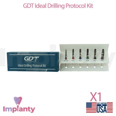 GDT Ideal Drilling Protocol Kit Stainless Steel Tool Dentistry
