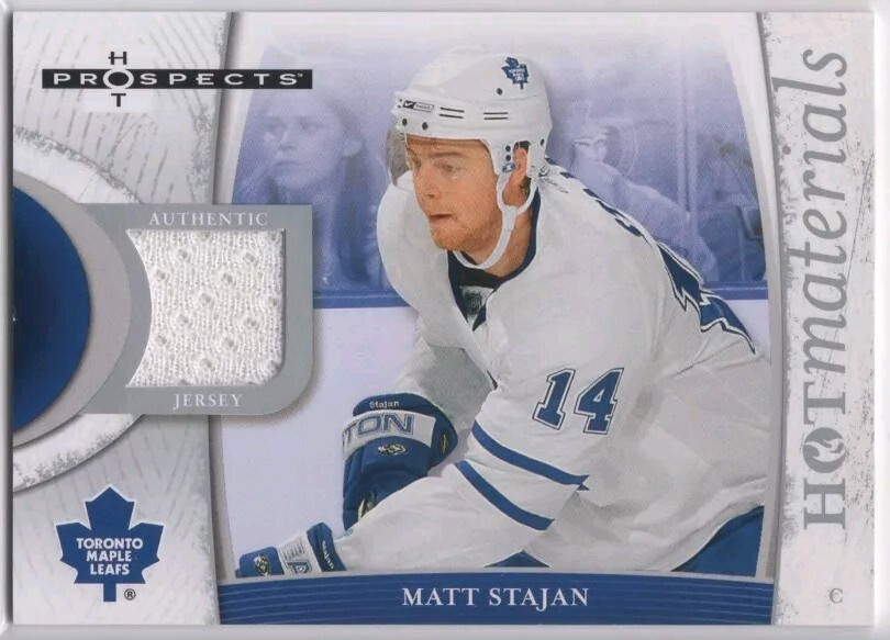 2007-08 Fleer Hot Prospects Hot Materials Matt Stajan #HM-MS