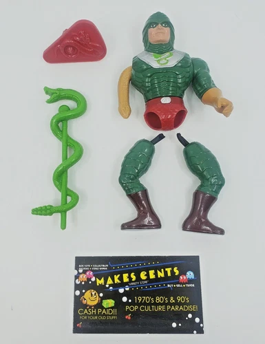 Vintage 1986 Mattel MOTU He-Man KING HISS Action Figure Part Lot