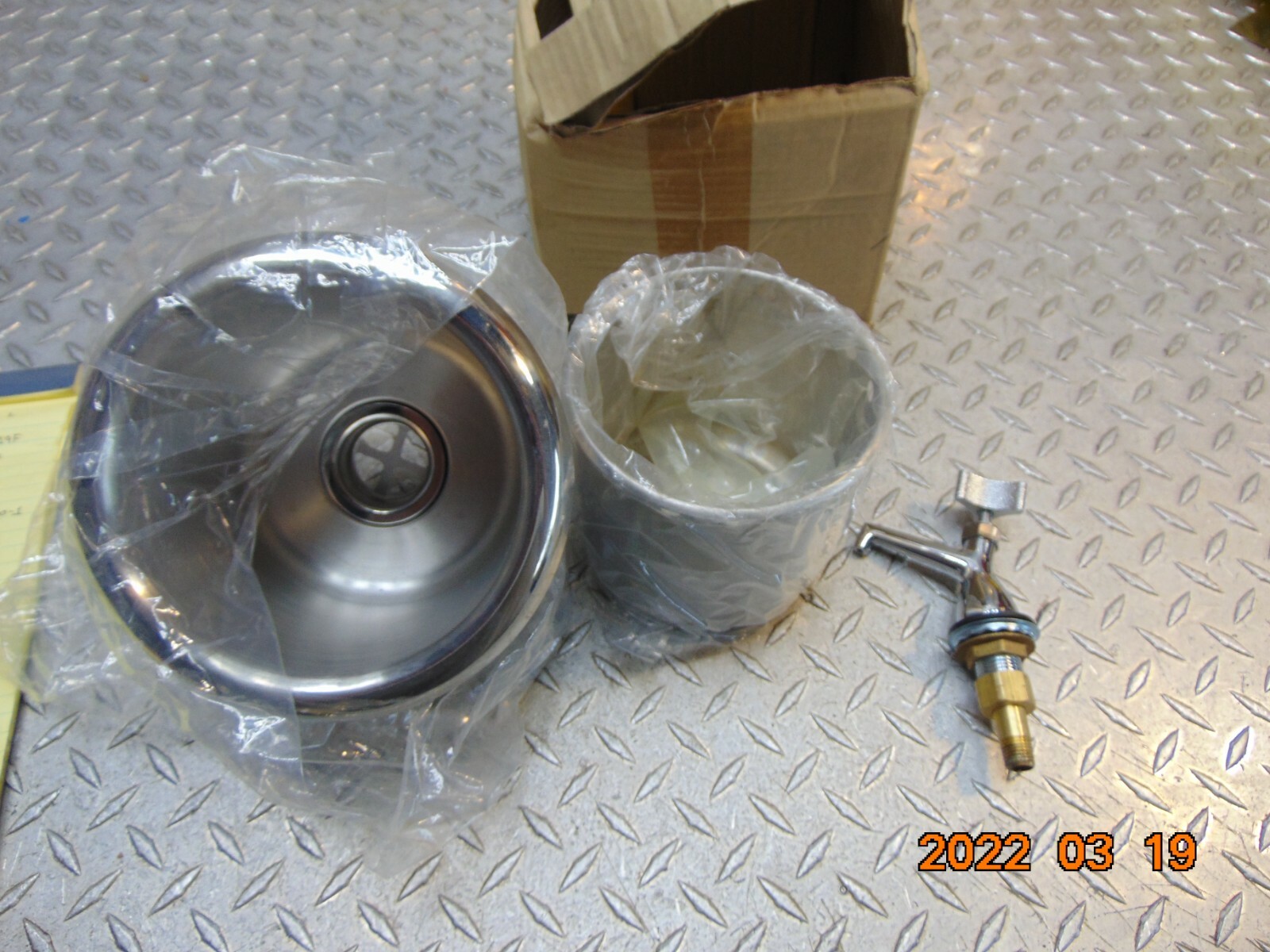 DIPWELL 117-1139 FAUCET & BOWL COMMERCIAL STAINLESS STEEL