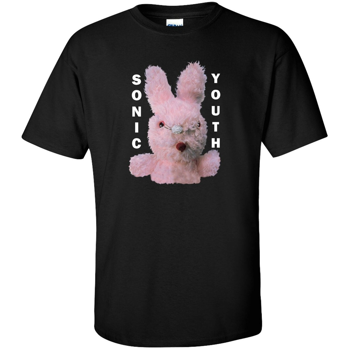 NWT - SONIC YOUTH Unisex 'DIRTY BUNNY' Black T-SHIRT - Small NWT - SONIC YOUTH Unisex 'DIRTY BUNNY' Black T-SHIRT - Small