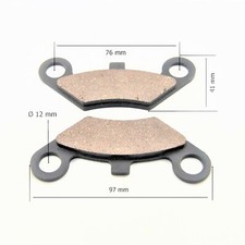 Bremsbeläge Satz 2 Stück passend für Quad Bashan ATV 200/250 ccm (m10a)