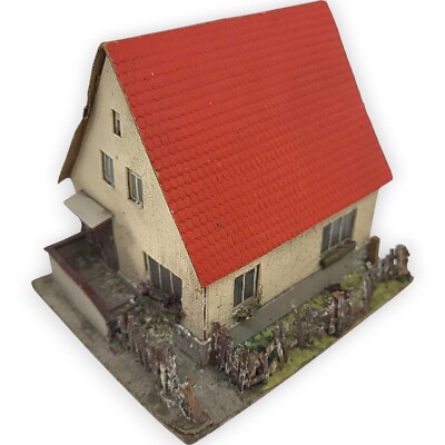 Auhagen Wohnhaus HO Modell Pappe 1960er Jahre Modellbahn Haus DDR Modellbau Bahn