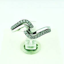 ANELLO DONNA FANTASIA ORO BIANCO 18 Kt ORO BIANCO E ZIRCONIA CUBICA